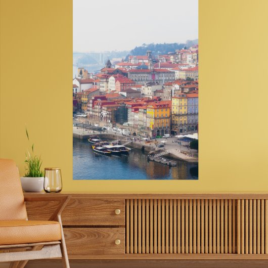 Ribeira und Douro River. Porto, Portugal Poster (Wohnzimmer 2)