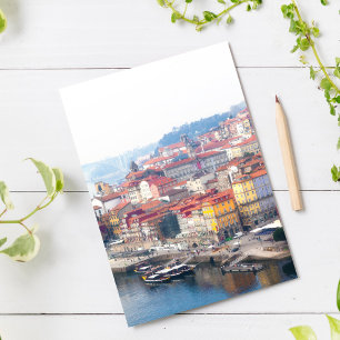 Ribeira und Douro River. Porto, Portugal Postkarte