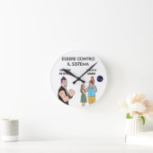Ribellione Runde Wanduhr (Zuhause)