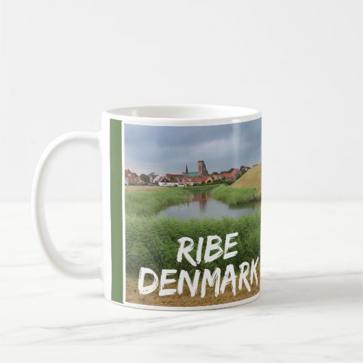 Riberhus und Ribe, Jutland, Dänemark Kaffeetasse (Links)