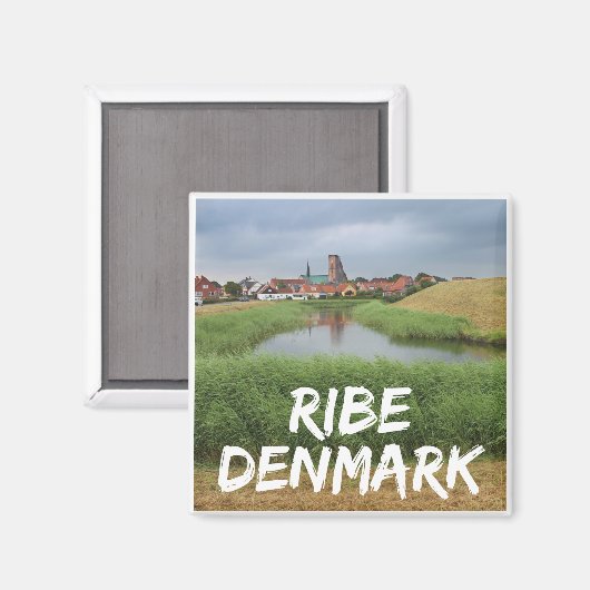 Riberhus und Ribe, Jutland, Dänemark Magnet (Vorderseite/Rückseite)