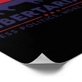 Ribertarian Lustiger Pitmaster Bbq Fleischraucher Poster (Ecke)