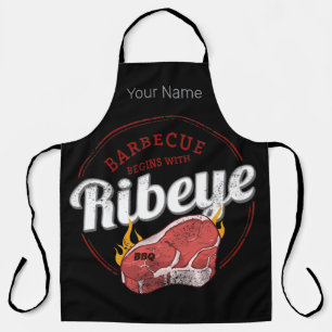 Ribeye Barbecue Beef Vintage GRILLEN Rib Eye Vater Schürze