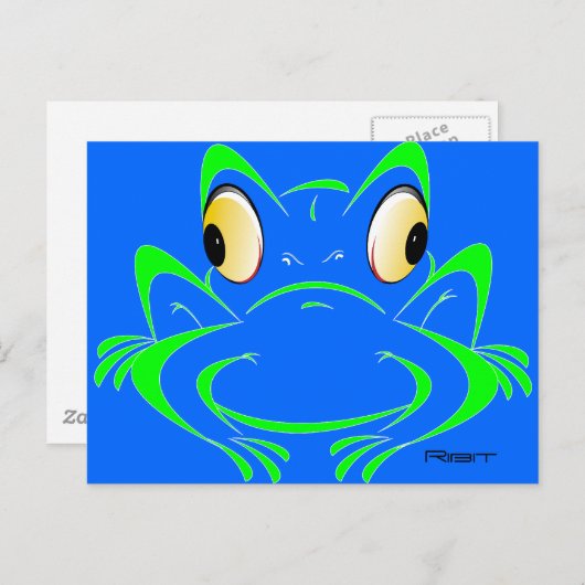 Ribit Postkarte (Vorne/Hinten)