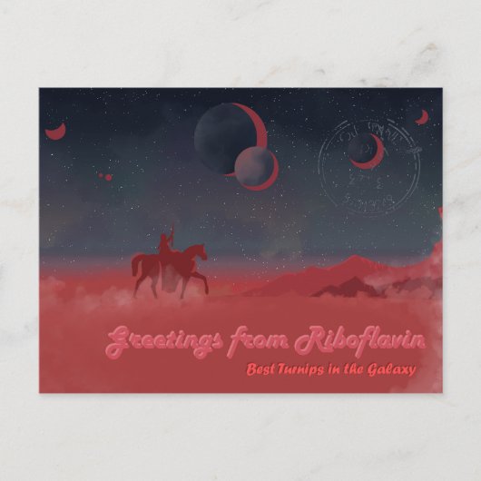 Riboflavin Postkarte (Vorderseite)