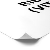 Riboflavin (Vitamin B2) Chemisches Molekül Poster (Ecke)