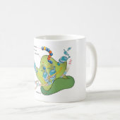 Ribosome mRNA tRNA molecules proteins Diagram  Kaffeetasse (VorderseiteRechts)