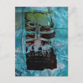 Ribs Circus zufällige Mixed-Media-Collage Postkarte (Vorderseite)