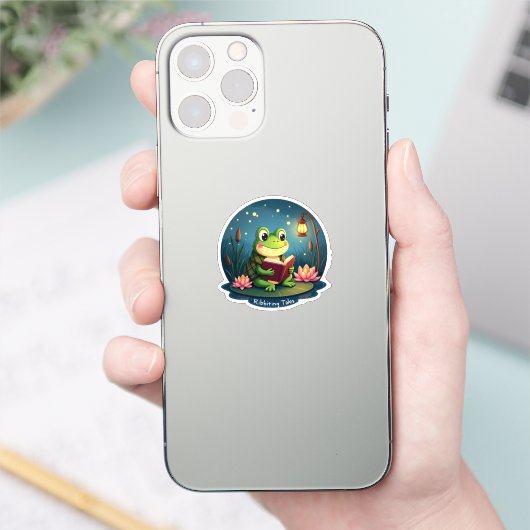 Ribstees - Niedlicher Froschsticker Aufkleber (Telefon)