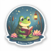 Ribstees - Niedlicher Froschsticker Aufkleber (Vorderseite)