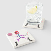 RiC-Untersetzer Steinuntersetzer (Seitenansicht)