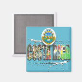 Rica costa magnet (Vorderseite/Rückseite)