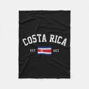Rica Est. 1821 Costa-ricanische Flagge Unabhängigk Fleecedecke
