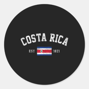 Rica Est 1821 Unabhängigkeitstag der Costa Rica Runder Aufkleber