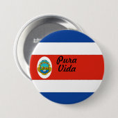 Rican Knopf der Costa Button (Vorne & Hinten)