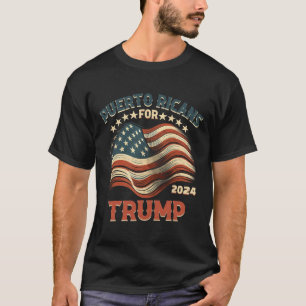 Ricaner für Trump 2024 US-Flagge T-Shirt