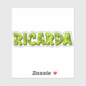Ricarda Name Kiwi Design Aufkleber Sticker (Blatt)