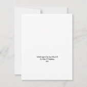 Ricardian Fantasy Blankokarte Mitteilungskarte (Rückseite)