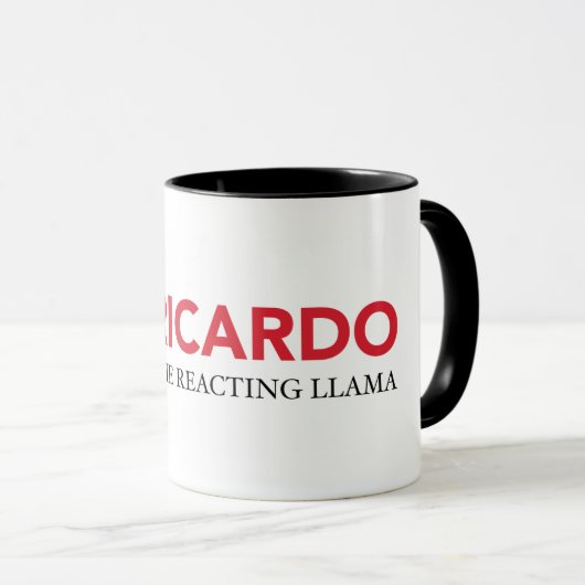 Ricardo die reaktive Llama-Tasse Tasse (VorderseiteRechts)