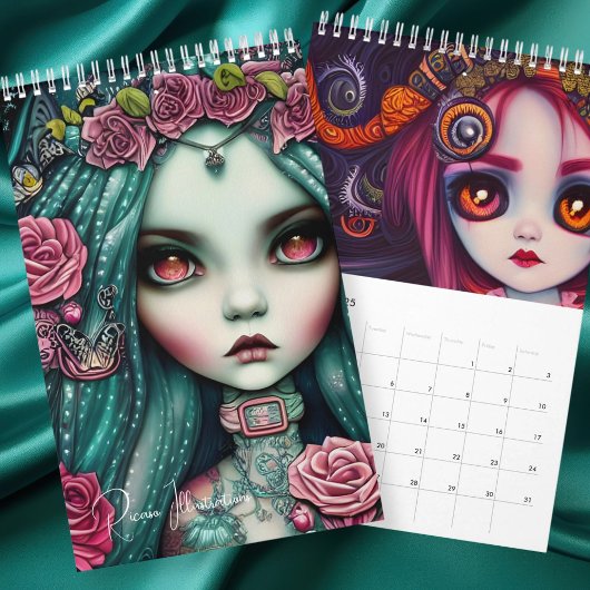 Ricaso Gothic Girls Illustrations Kalender