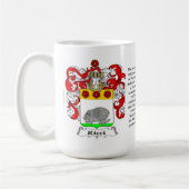 Ricci, der Ursprung, die Bedeutung und das Wappen Kaffeetasse (Links)