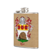 Ricci Heraldischer Schild mit Helm und Mantal Flachmann (Links)