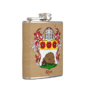 Ricci Heraldischer Schild mit Helm und Mantal Flachmann (Rechts)