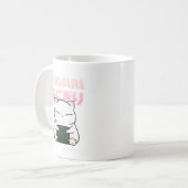 Rice Ball Sushi Cat Kaffeetasse (Vorderseite Links)