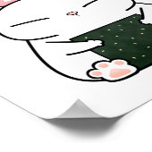 Rice Ball Sushi Cat Poster (Ecke)