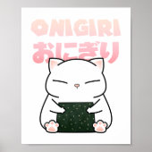 Rice Ball Sushi Cat Poster (Vorne)