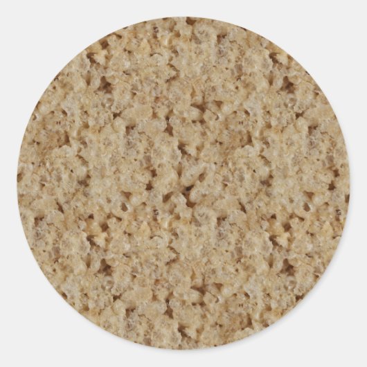 Rice Crispy Leckerei Runder Aufkleber (Vorderseite)