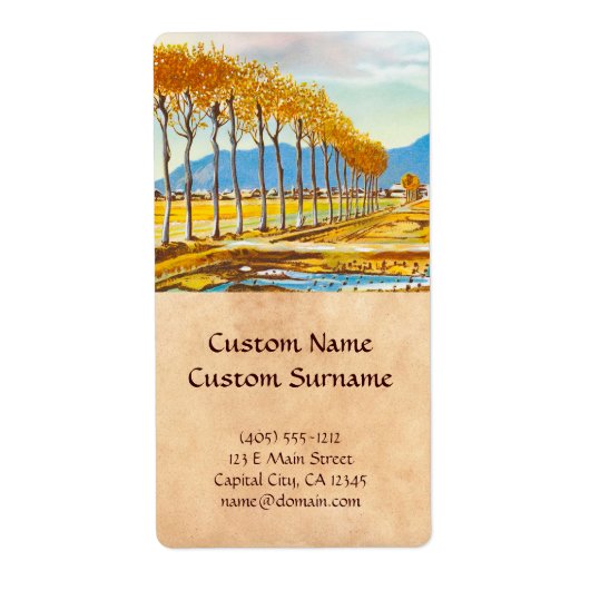 Rice Field Autumn Breeze Niigata Präfektur Japan (Vorne)