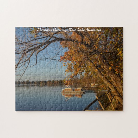 Rice Lake Minnesot Weihnachtsgrüße Puzzle (Horizontal)