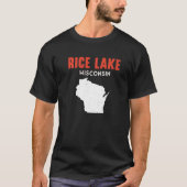 Rice Lake USA Staat America Travel Montanan Helena T-Shirt (Vorderseite)