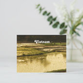 Rice Paddy Postkarte (Stehend Vorderseite)