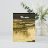 Rice Paddy Postkarte (Stehend Vorderseite)