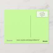 Rice Paddy, Temple, Ubud Bali, Indonesien Postkarte (Rückseite)