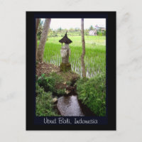 Rice Paddy, Temple, Ubud Bali, Indonesien