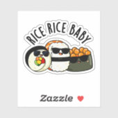 Rice Rice Baby Funny Sushi Roll Pub Aufkleber (Blatt)