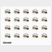 Rice Rice Baby Funny Sushi Roll Pub Runder Aufkleber (Blatt)