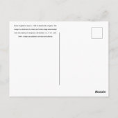 Rice’s-Hughlett’s Tavern c. 1935, Heathsville, VA Postkarte (Rückseite)