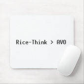 Rice-Think>AVO Mousepad (Mit Mouse)