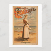 Rice's schöne Evangeline-Frau im Ozean Postkarte (Vorderseite)