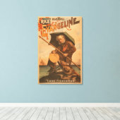 Rice's schöne Evangeline "Lone Fisherman" Leinwanddruck (Insitu (Holzboden))