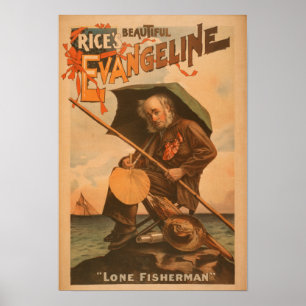 Rice's schöne Evangeline "Lone Fisherman" Poster