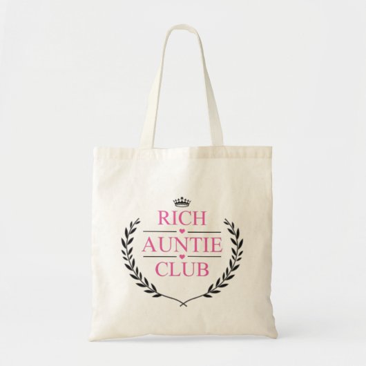 Rich Auntie Club Tragetasche (Vorne)