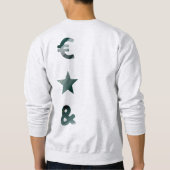 RICH Back Print Sweatshirt Trend Abstrakt grün (Rückseite)