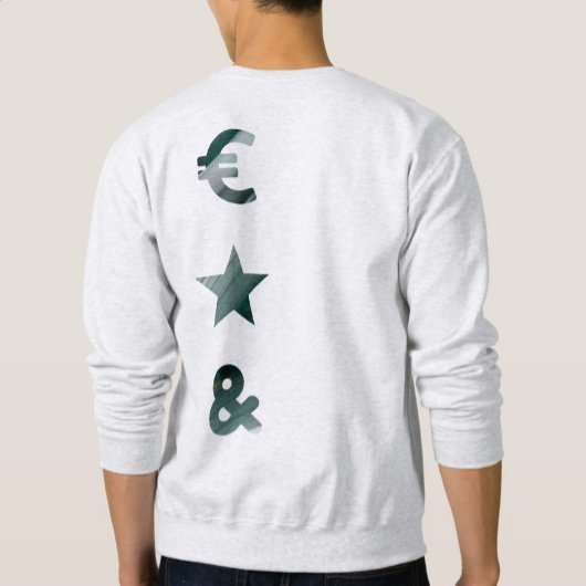 RICH Back Print Sweatshirt Trend Abstrakt grün