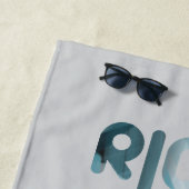 RICH Beach Handtuch Abstrakter Trend Blue Ocean (Beispiel)
