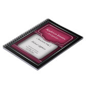 Rich Berry Fuchsia - Business-Notebook Notizblock (Linke Seite)